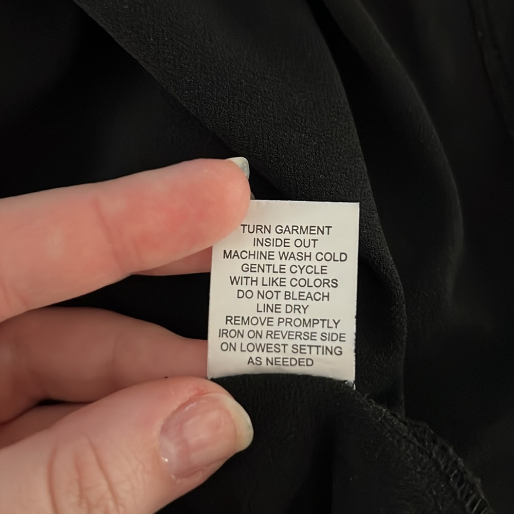 NY Collection Black Blouse - Picture 10 of 10